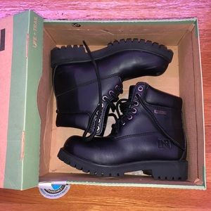 6 inch black boots size 5. Never worn brand new